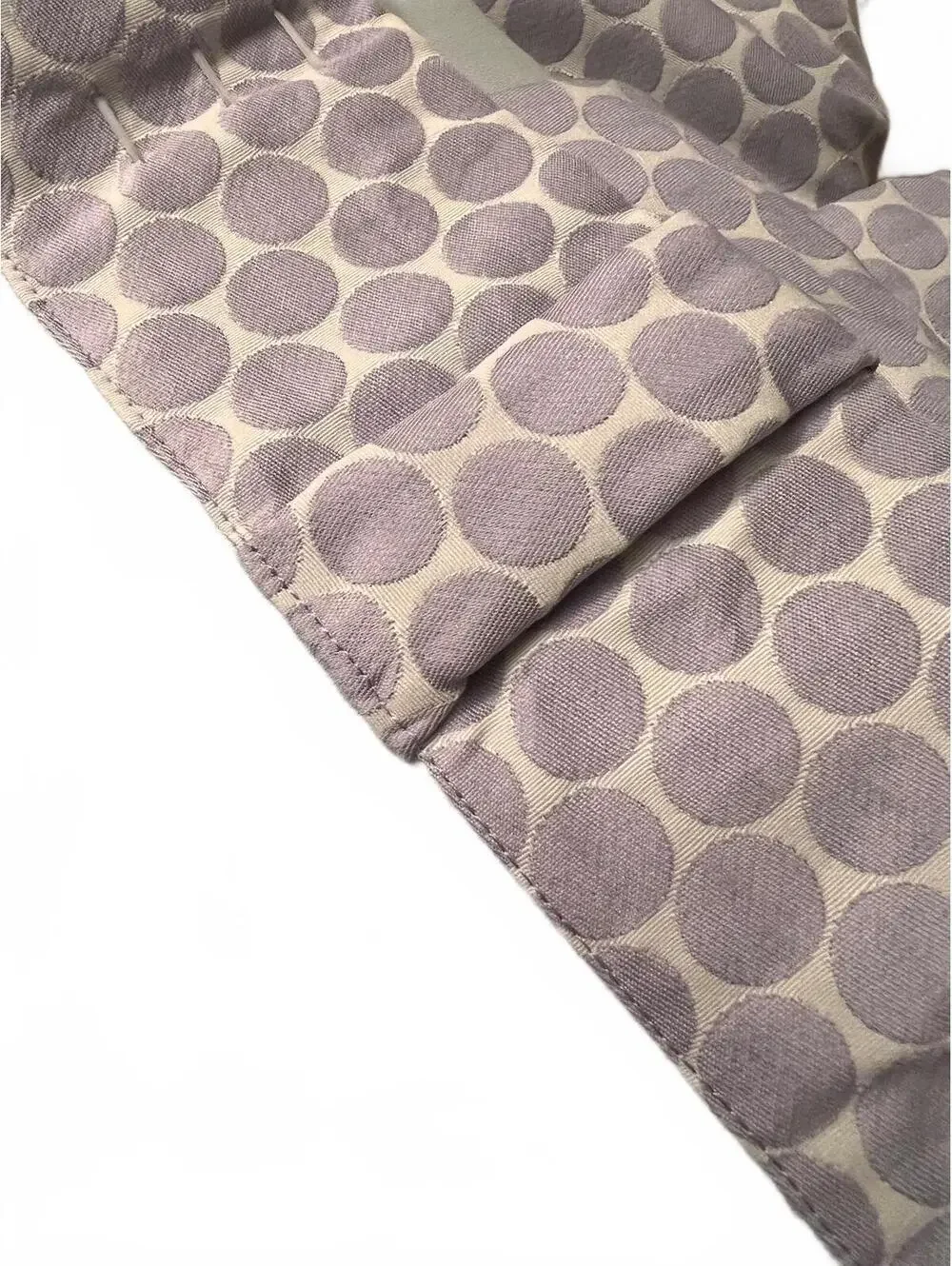 Pottery Barn Kids Purple Polka Dot Blackout Curtain Panel 44x84 Inches 100% Poly